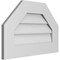 Ekena Millwork Octagonal Top Surface Mount PVC Gable Vent w/ 3-1/2"W x 1"P Standard Frame, 24"W x 16"H GVPOT24X1601SN - alternate 3